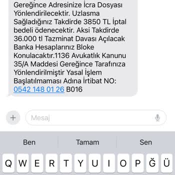 0541 457 37 59 Sürekli Gelen Hukukla İlgili SMS Nedir Bu?