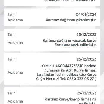 AGT Kurye (aynigunteslim.com) Kredi Kartı Teslimatı Gecikmesi