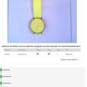 Saat & Saat Değiştirilen Makine Yeniden Arızalandı