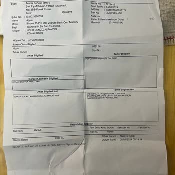 Turkcell-Teknosel-Apple Pişmanlığı İphone 15 ProMax Hasarlı-Değişmiyor