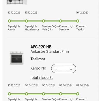 Arçelik Online Satışta Yaşanan Müşteri Mağduriyeti