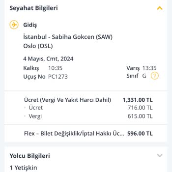 Pegasus Yanlış Ücret Gösterimi