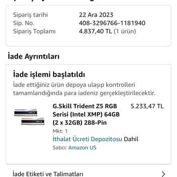 Amazon Çevrimiçi Alışverişte Ürün Uyuşmazlığı Ve Müşteri Mağduriyeti