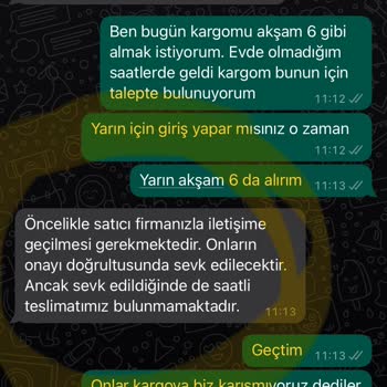 Horoz Lojistik Ulaşmayan Kargo Ve Vatandan Aldığım Ürün