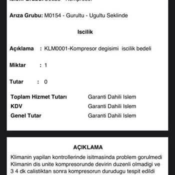 Baymak Klima Değişim Hakkımın Reddedilmesi