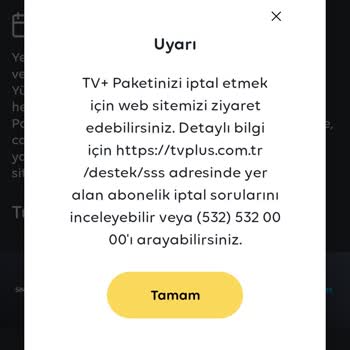 TV+ Abonelik İptal Edilmemesi
