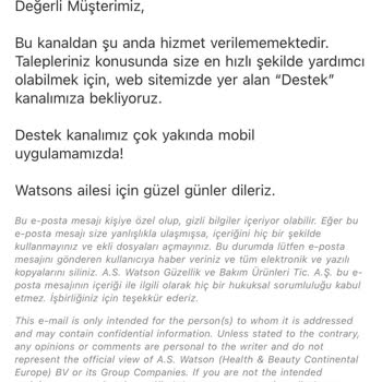 Watsons'tan Aldığım Ürünüm Akmış