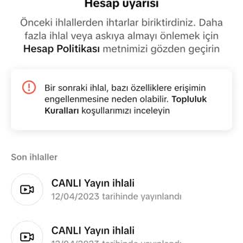 TikTok Engel Görünüyor Hesabımda