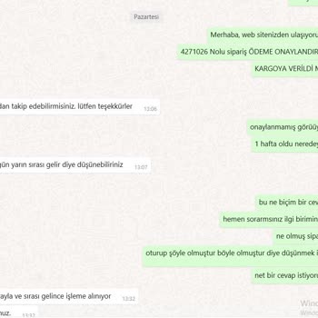 Arcelikavm.com İnternet Sitesi Üzerinden Yapılan Sipariş İle İlgili Yaşanan Sorunlar