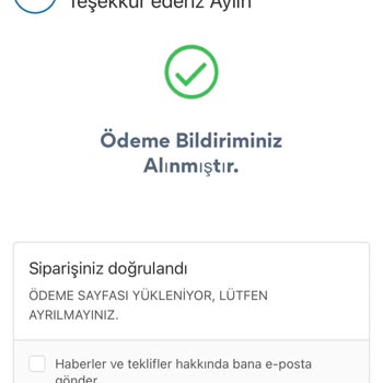 Bianca Butik Sipariş Durumu Sorunu