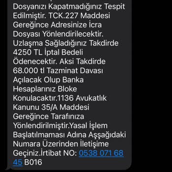 Hintelhb (SMS) Yanıltıcı Mesajları