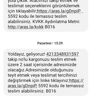 Aras Kargo Teslimat Yapmadı Ve Yalan Mesajlar Gönderdi