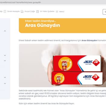 Aras Kargo A*** Günaydın Hizmeti Zamanında Teslimat Yapmıyor
