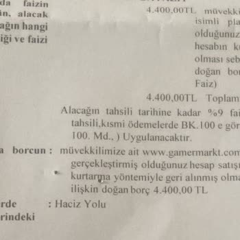 Gamermarkt Kafasına Göre İcra Başlatıyor