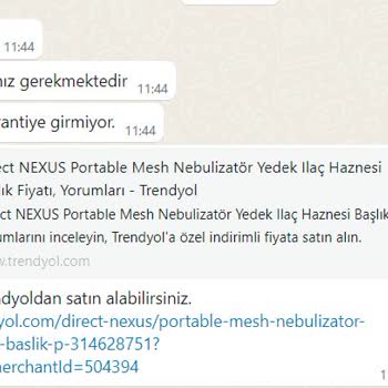 Direct Nexus Marka Nebülizatör Paslanma Problemi