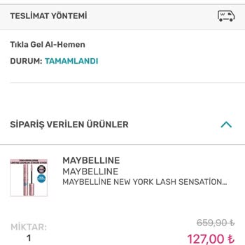 Watsons Tıkla Gel Al Siparişinin Başkasına Satılması