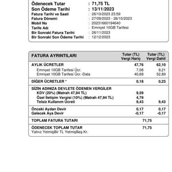 Türk Telekom Fazla Para Kesintisi