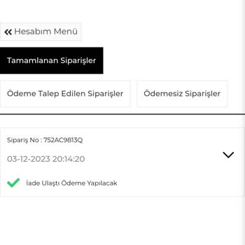 Vesna Design Para İadesi Yapılmaması