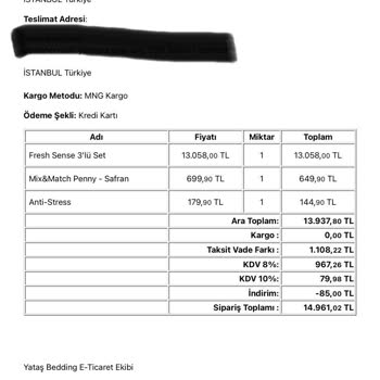 Yataş Bedding 2 Ayı Geçen Teslimat Problemi!