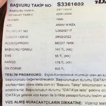 iData Vize Başvuru Sonucu