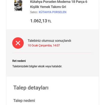 Hepsiburada Kırık Ürün Gönderildi