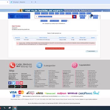 Kitapsec Sipariş Sürecinden Kaynaklı Memnuniyetsizlik
