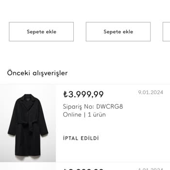 Mango İki Kere Siparişimi İptal Etti, Stoklarda Olmasına Rağmen