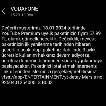 Vodafone Üyelik Ücretindeki Ani Artışlar!