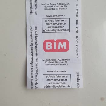 BİM Gizlenmiş Yeni Fiş Sistemi