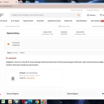 Kelebek Mobilya Zamlı Fiyattan Satmak İçin Siparişimi İptal Etti.