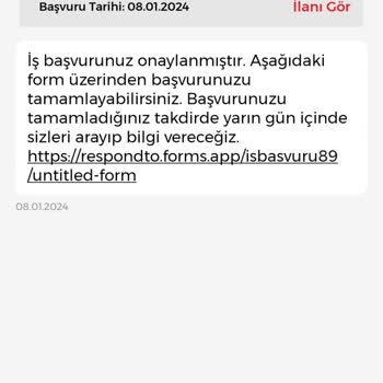 İşin Olsun Üzerinden Eczane İş Başvurusu Şikayet