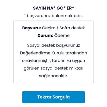 İBB Geçim Sofra Destek