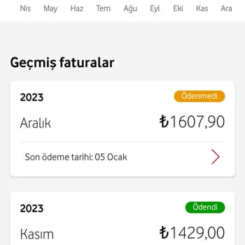 Vodafone Paket Aşım Ücreti