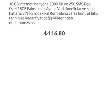 Vodafone Sebepsiz Nedensiz 12 Ay Taahhütlü Tarifemi Değiştirdi