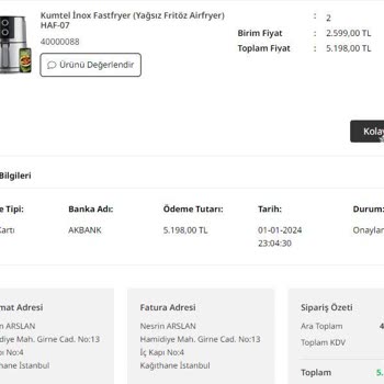 Kumtel.com Siparişten Farklı Ürün Gönderdi!