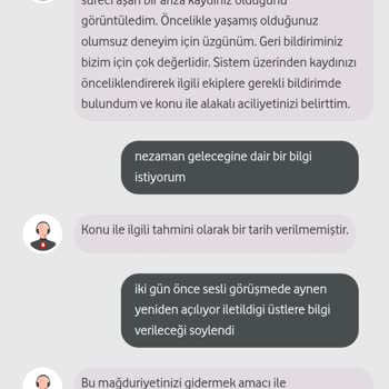 Vodafone Hizmet Vermiyor. 1 Hafta Kesik İnternet