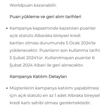 Albaraka Kredi Kartı Kampanya