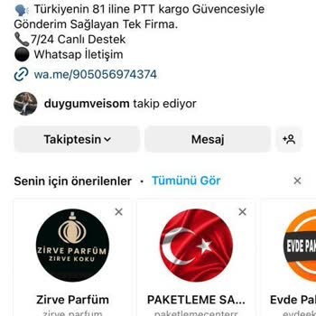 Dilan_kurumsalpaketleme Evde Paketleme Adı Altında Para Talebi