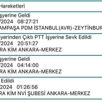 PTT Kargo Bayrampaşa Posta Dağıtım Merkezi Dağıtım Süreçlerindeki Aksamalar
