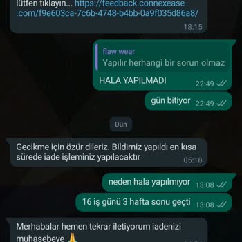 Flaw Wear Sipariş İptalinden Para İadesi