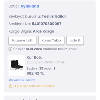 LC Waikiki Farklı Marka Ürün İadesi Edememe