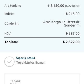 Tapp Water Yedek Arıtma Filtresi Kargosu Gecikti Ve İletişim Sorunları
