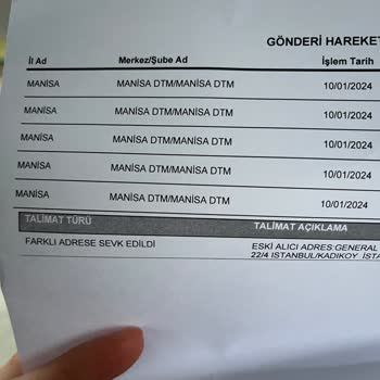 Gardrops İademi Başka Yere Teslim Etmiş