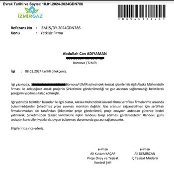 Armut Doğalgaz Tesisatı İşlemlerinde Yaşanan Mağduriyet