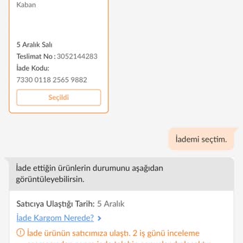 Trendyol Para İadesi Yapılmaması
