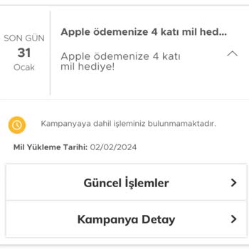 Garanti BBVA Kampanya Kapsamında Kazanılan Milleri Alamama Sorunu