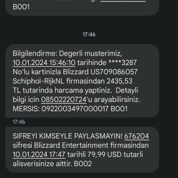 Blizzard Entertainment Blizzard Oyun Şirketi 80 Dolarlık Alışveriş Bilgi Dışı