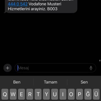 Vodafone Paket İptali Yapmıyor