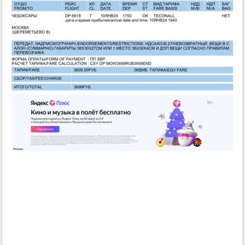 Победа Рейс Чебоксары-Москва закончили раньше регистрацию