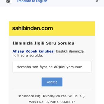 Sahibinden Soru Cevaptaki Profesyonel Yaklaşım Yoksunluğu